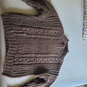 Chunky Knit Brown Sweater